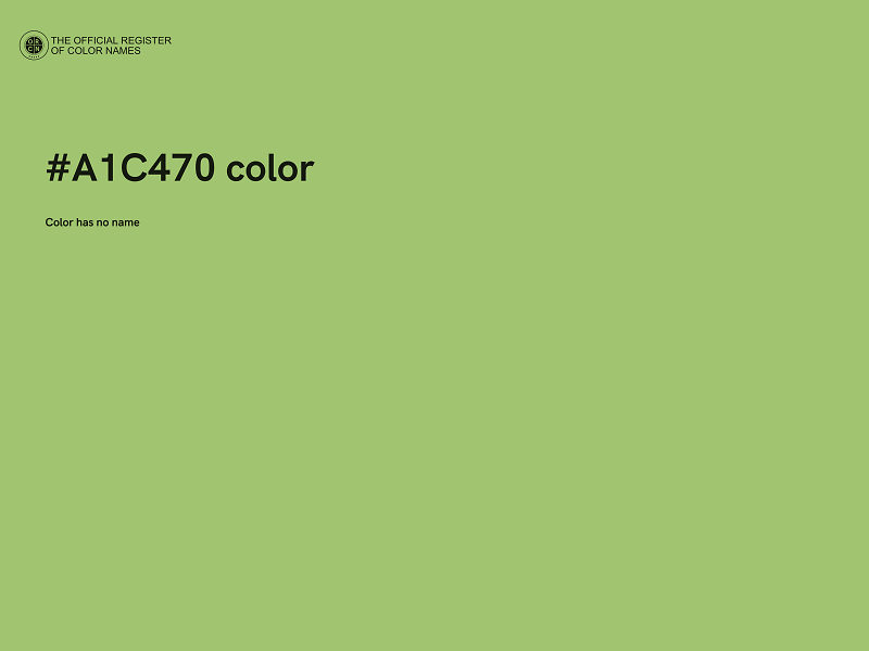 #A1C470 color image