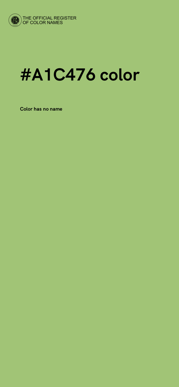 #A1C476 color image