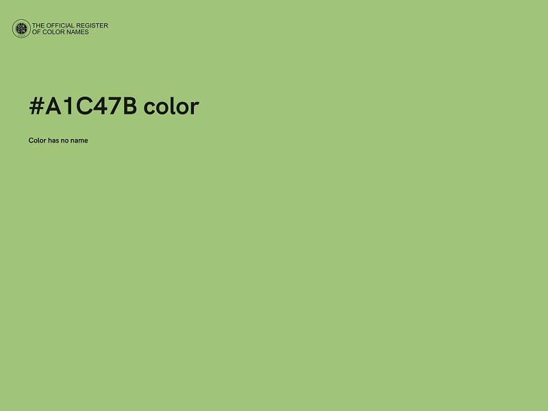 #A1C47B color image