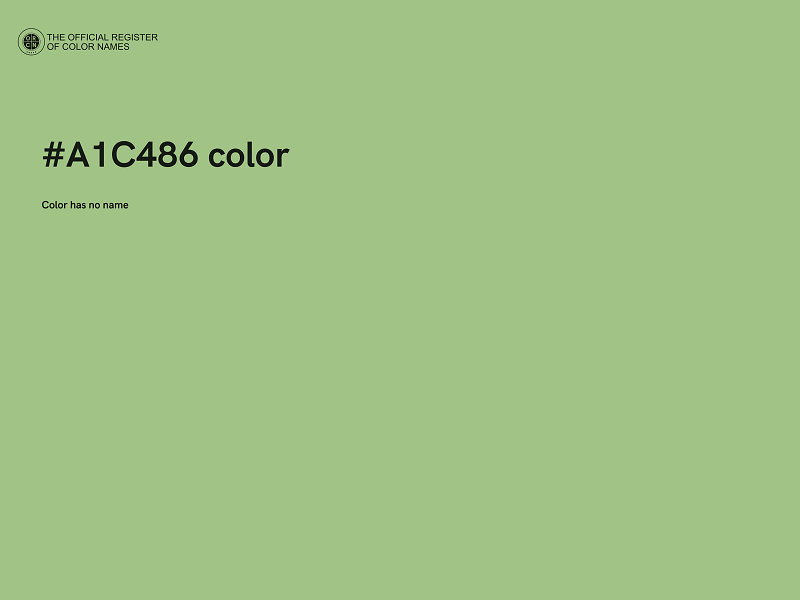 #A1C486 color image