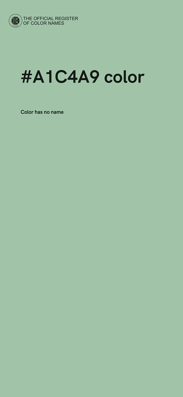 #A1C4A9 color image