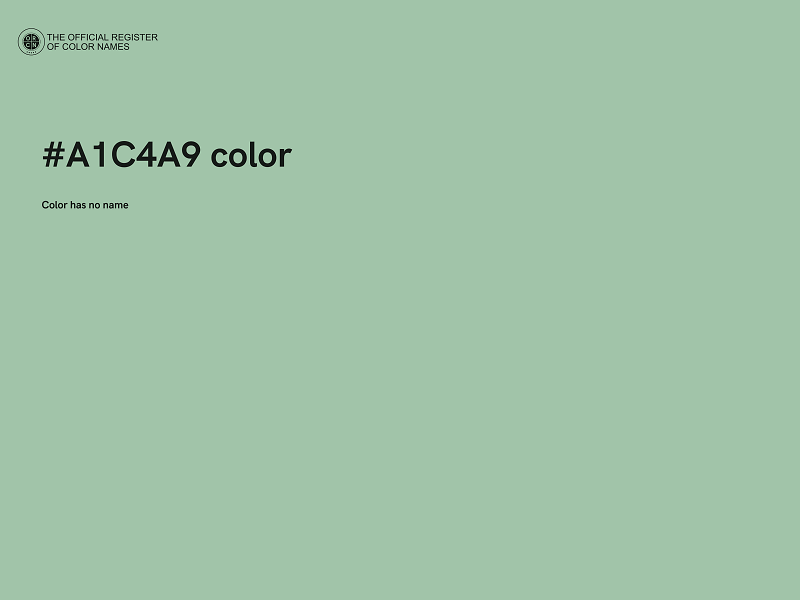 #A1C4A9 color image