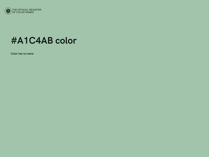 #A1C4AB color image