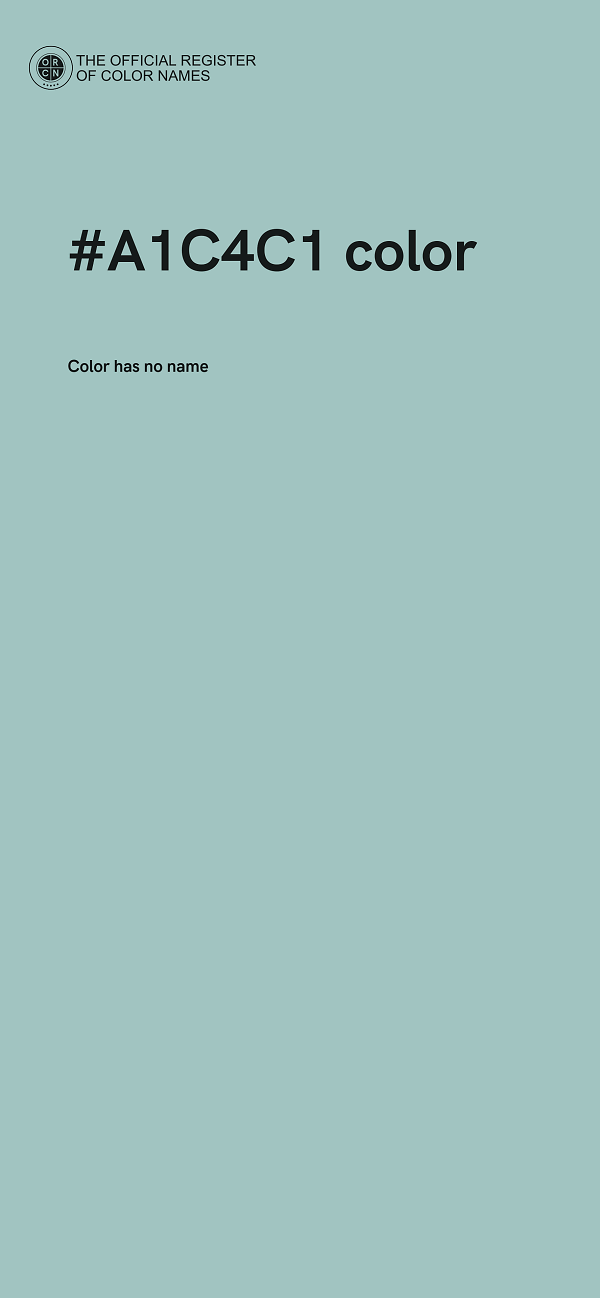 #A1C4C1 color image