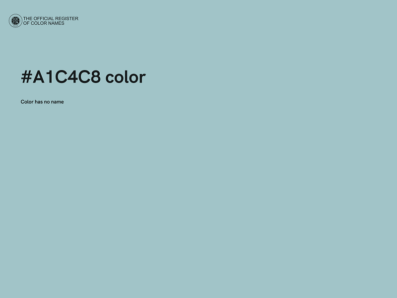 #A1C4C8 color image