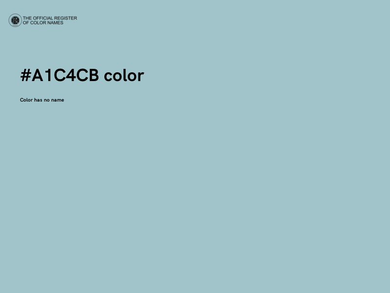 #A1C4CB color image