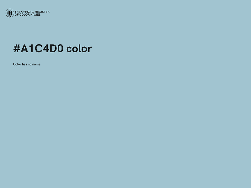 #A1C4D0 color image