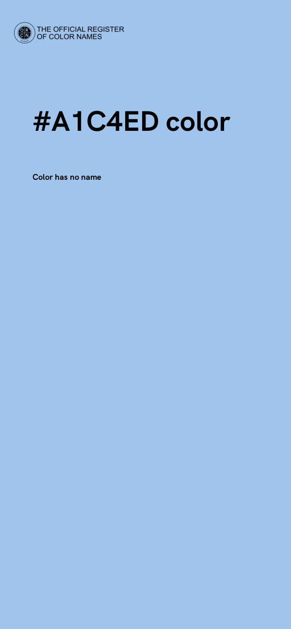 #A1C4ED color image