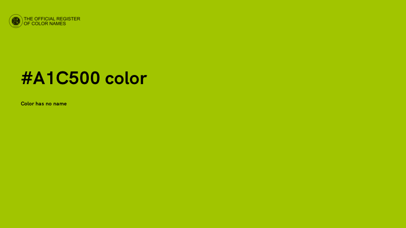 #A1C500 color image