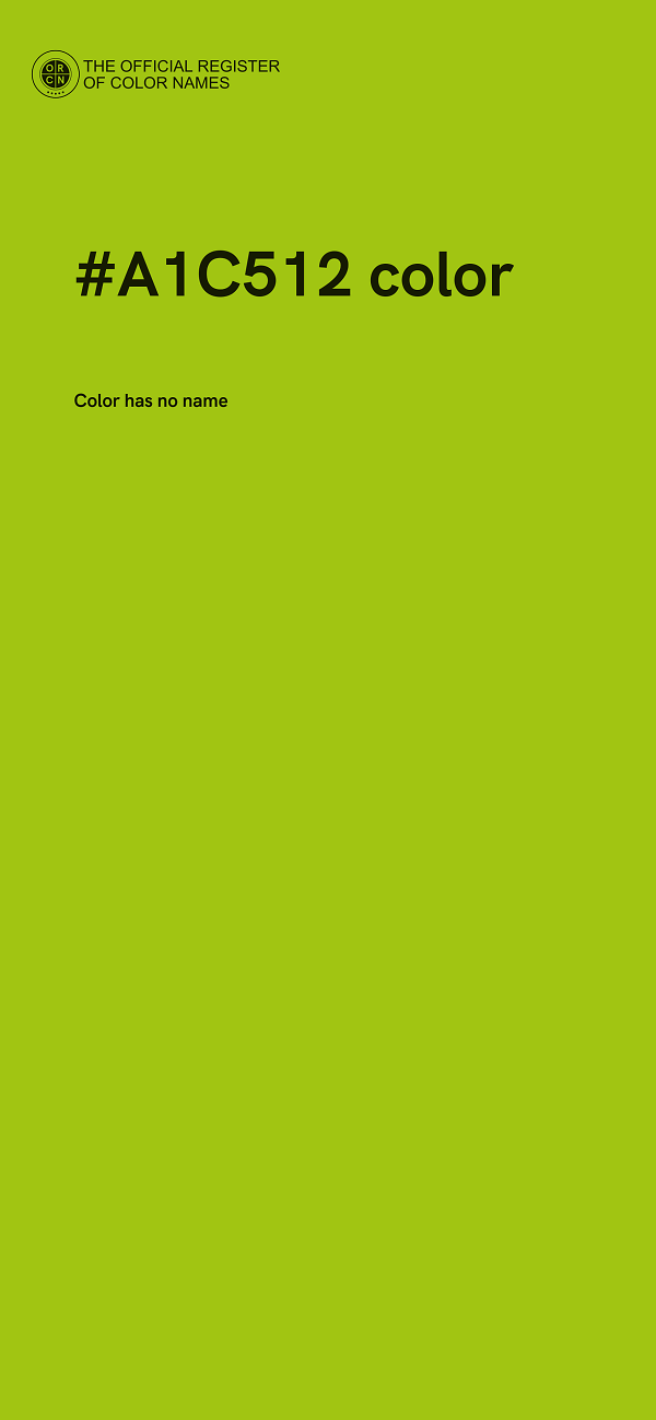 #A1C512 color image