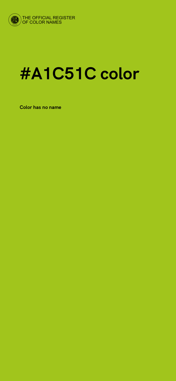 #A1C51C color image