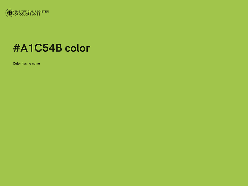 #A1C54B color image