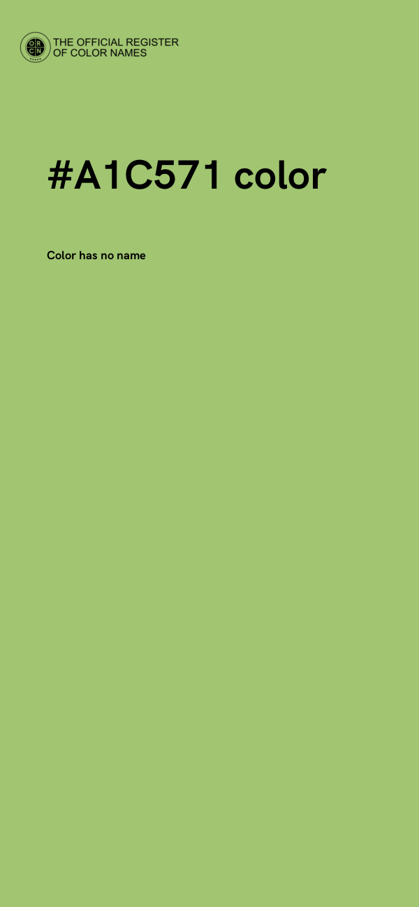 #A1C571 color image