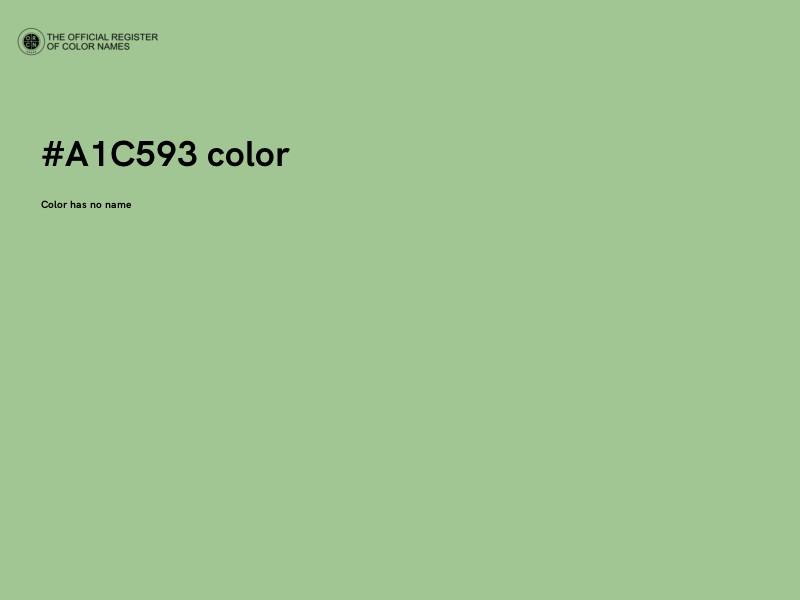 #A1C593 color image