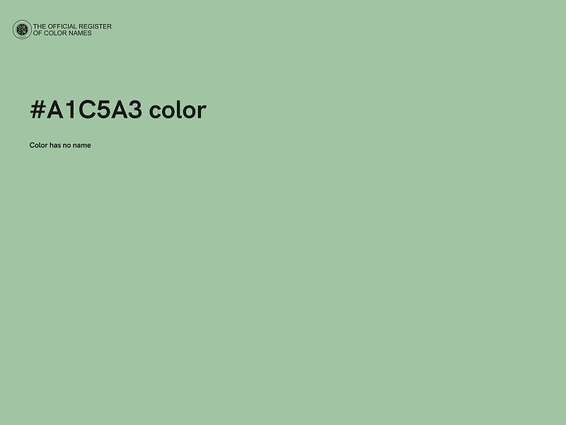 #A1C5A3 color image