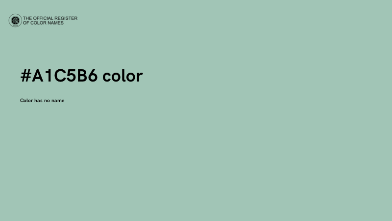 #A1C5B6 color image