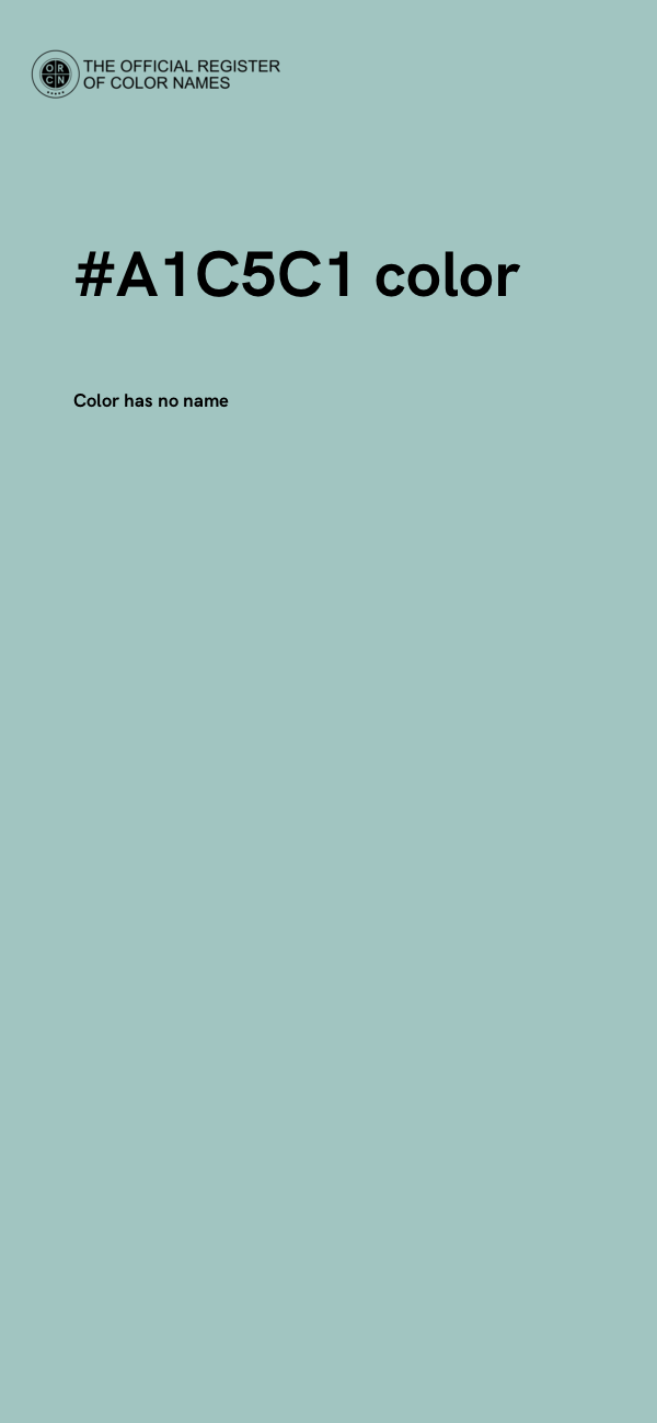 #A1C5C1 color image