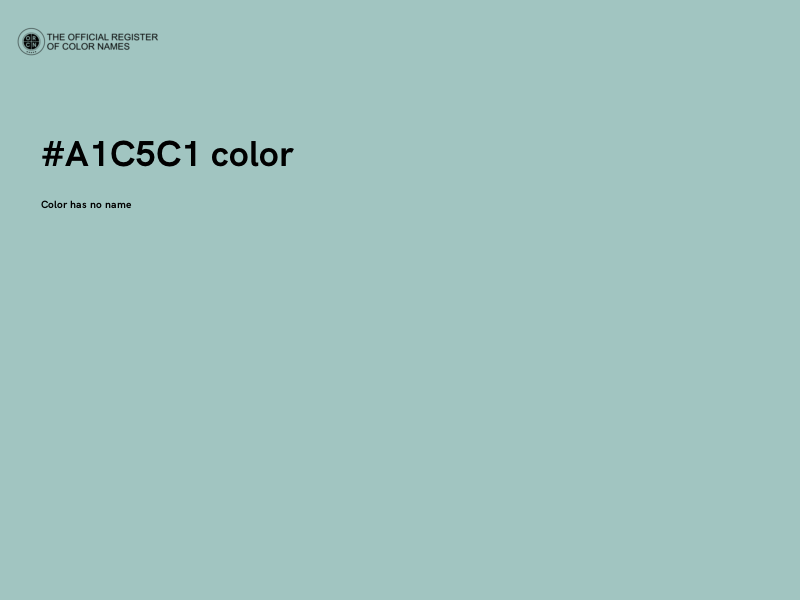 #A1C5C1 color image