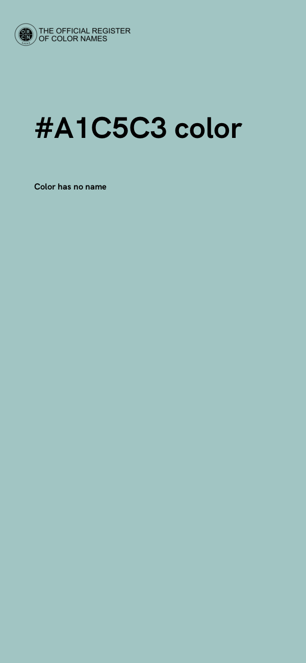 #A1C5C3 color image