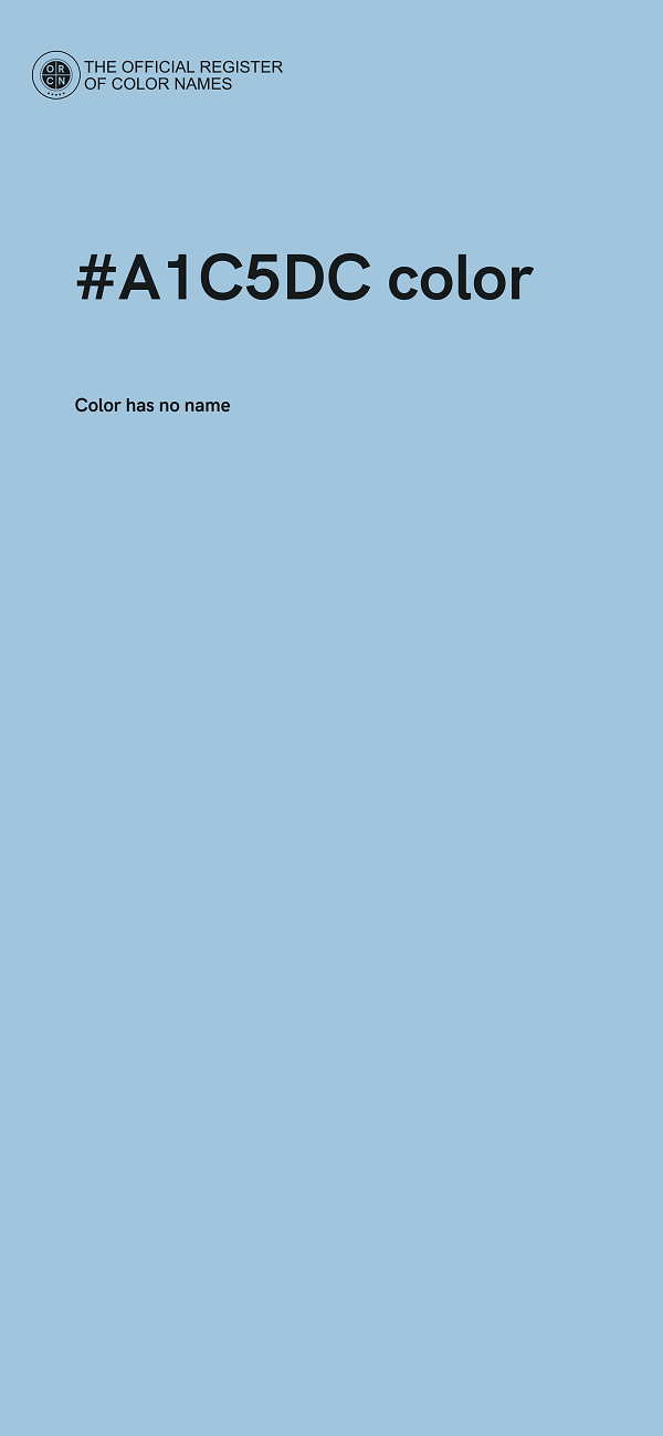 #A1C5DC color image
