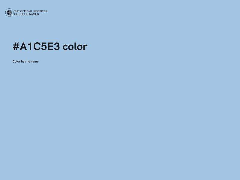 #A1C5E3 color image