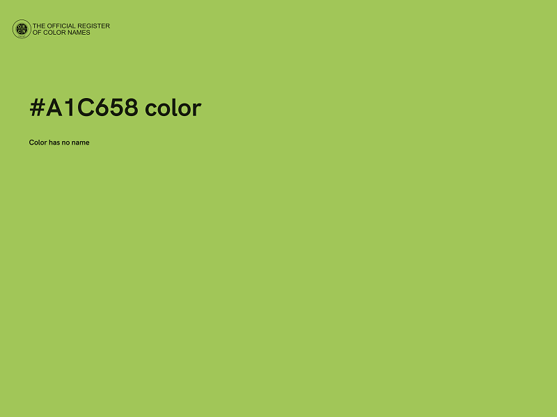 #A1C658 color image