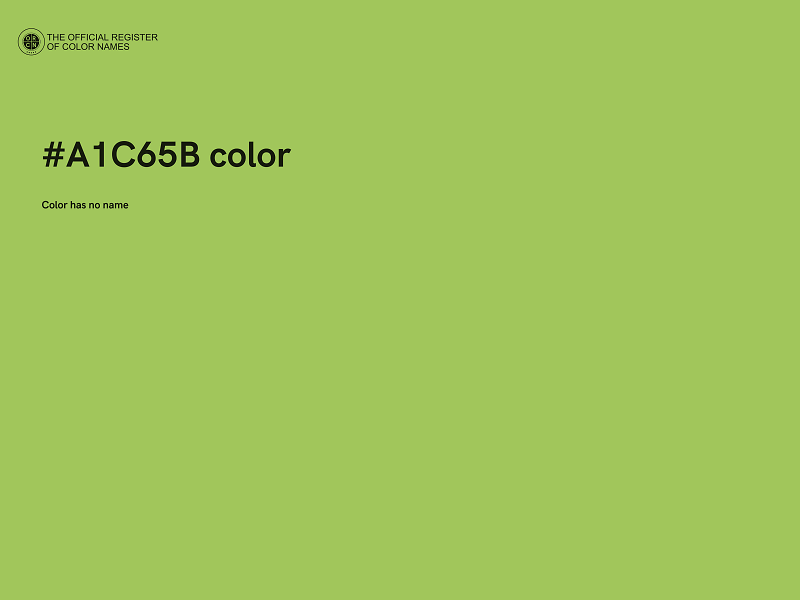 #A1C65B color image