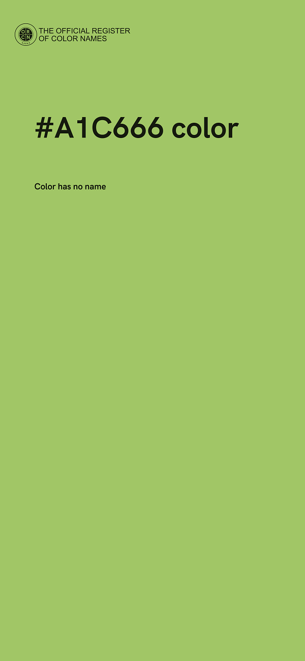 #A1C666 color image