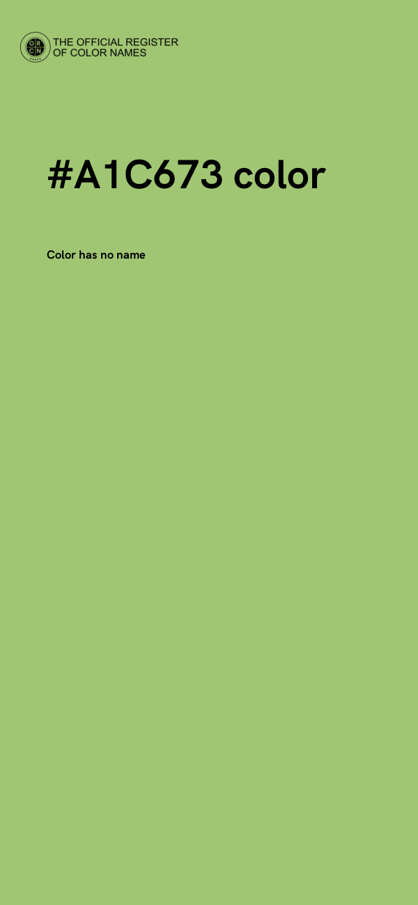 #A1C673 color image