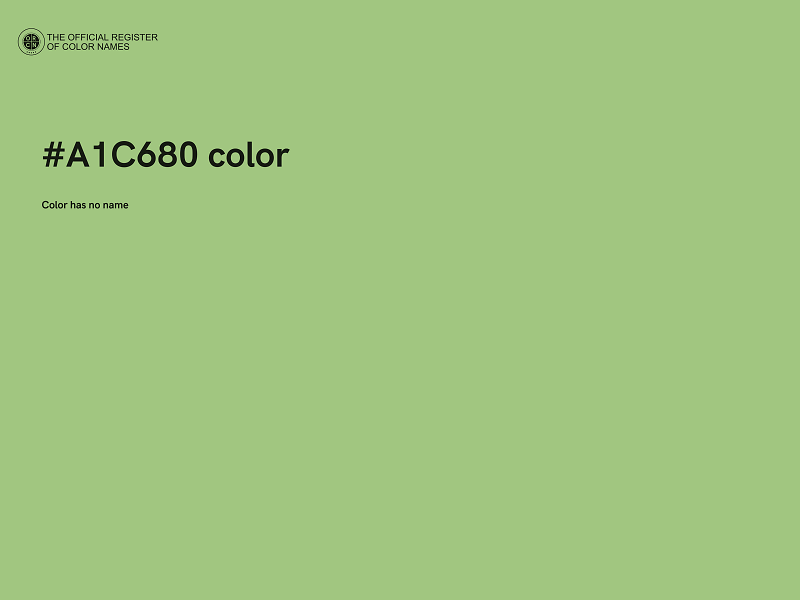 #A1C680 color image