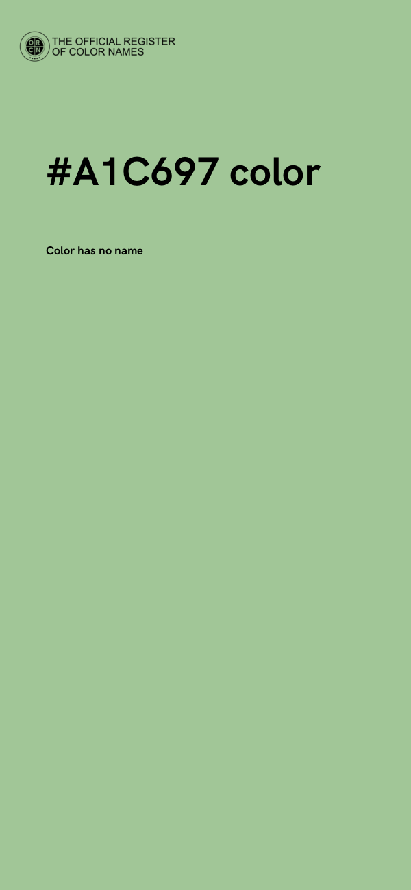 #A1C697 color image
