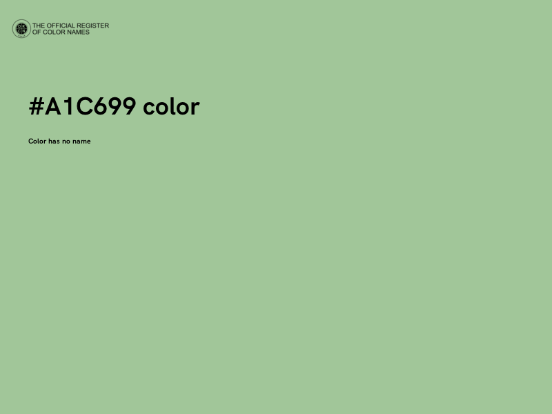 #A1C699 color image