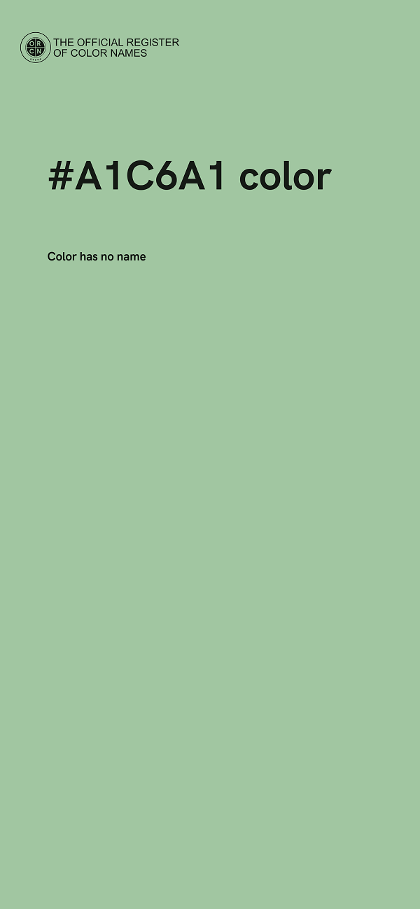 #A1C6A1 color image