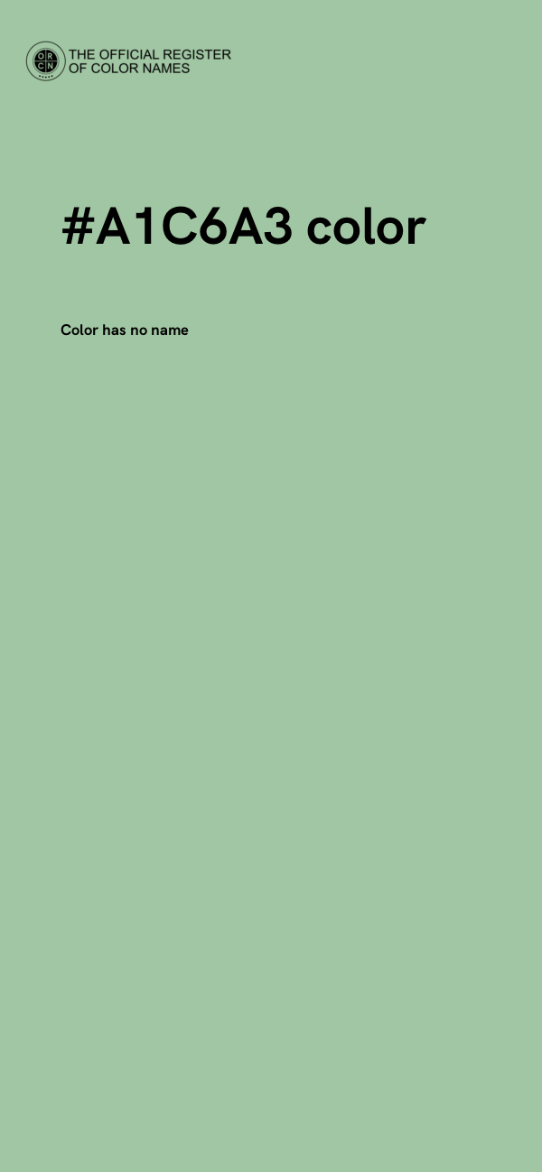 #A1C6A3 color image