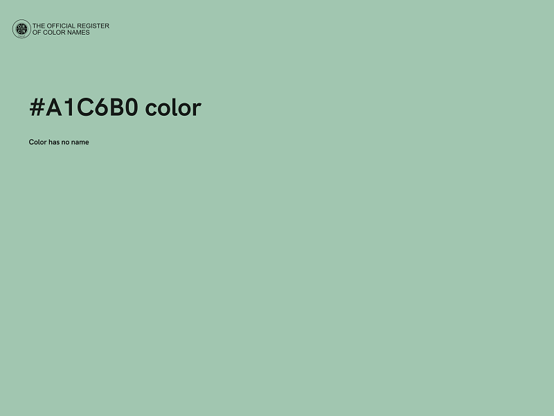 #A1C6B0 color image