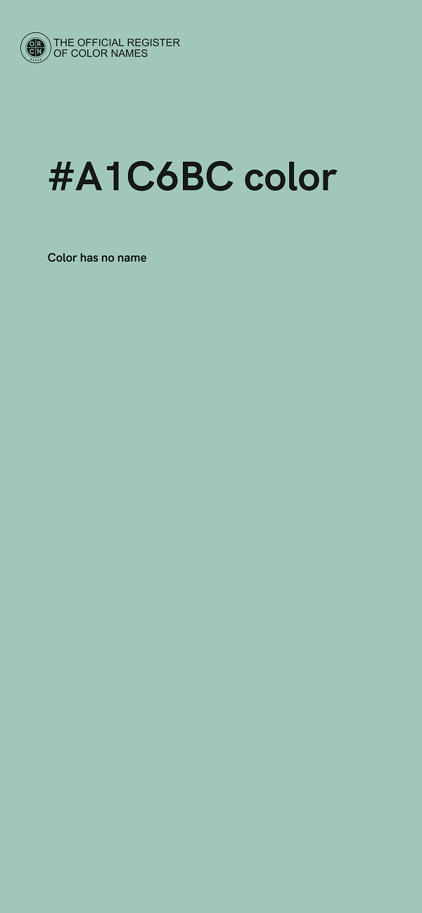 #A1C6BC color image