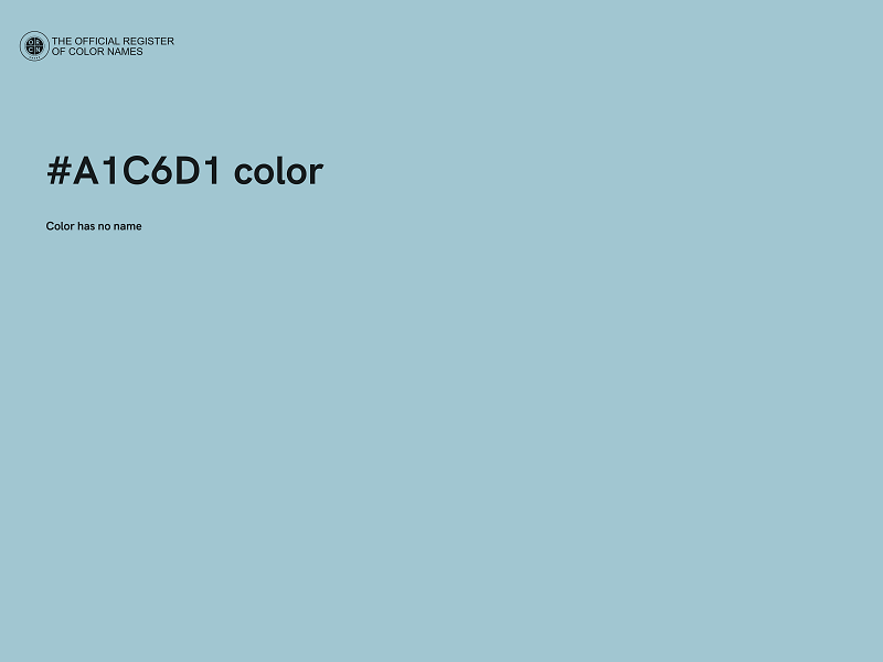 #A1C6D1 color image