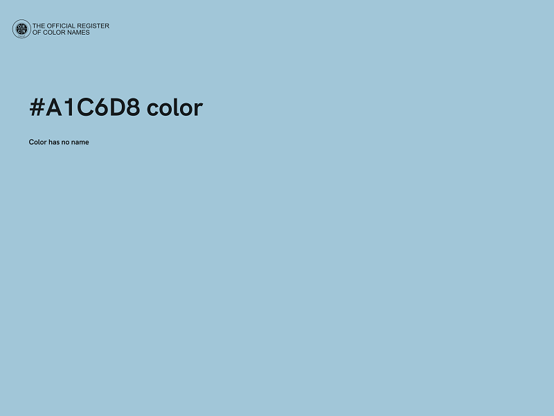 #A1C6D8 color image