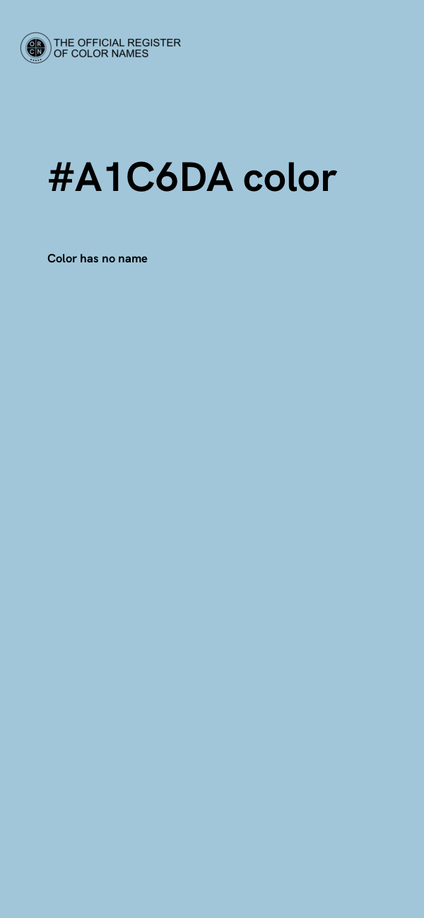 #A1C6DA color image