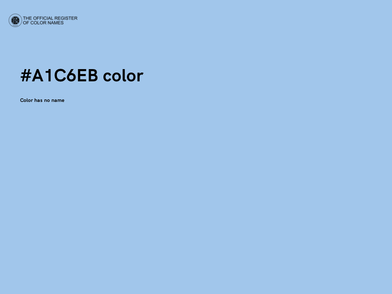 #A1C6EB color image