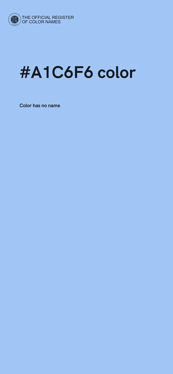 #A1C6F6 color image