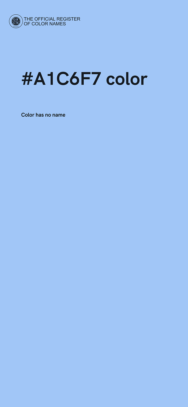 #A1C6F7 color image