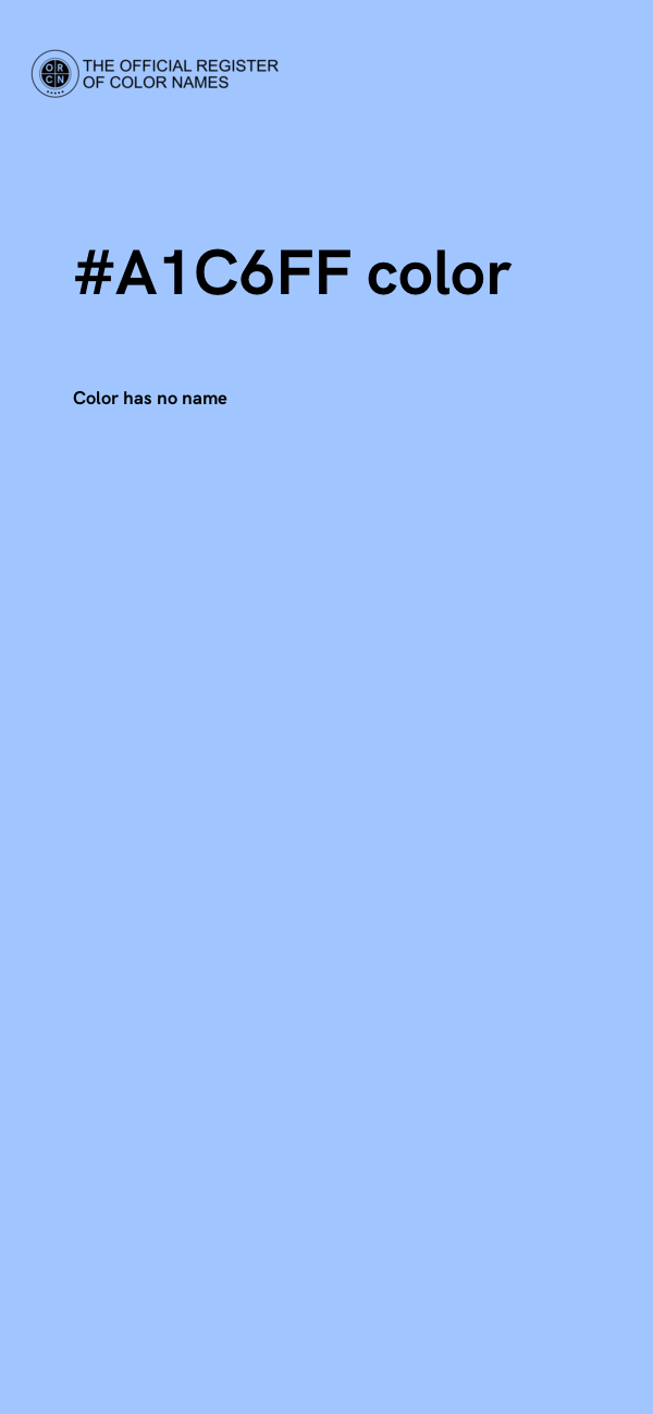 #A1C6FF color image