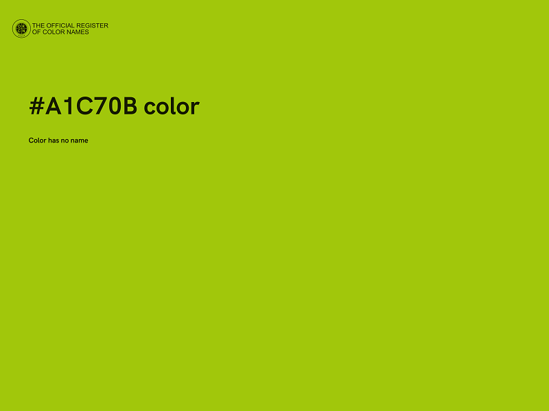 #A1C70B color image