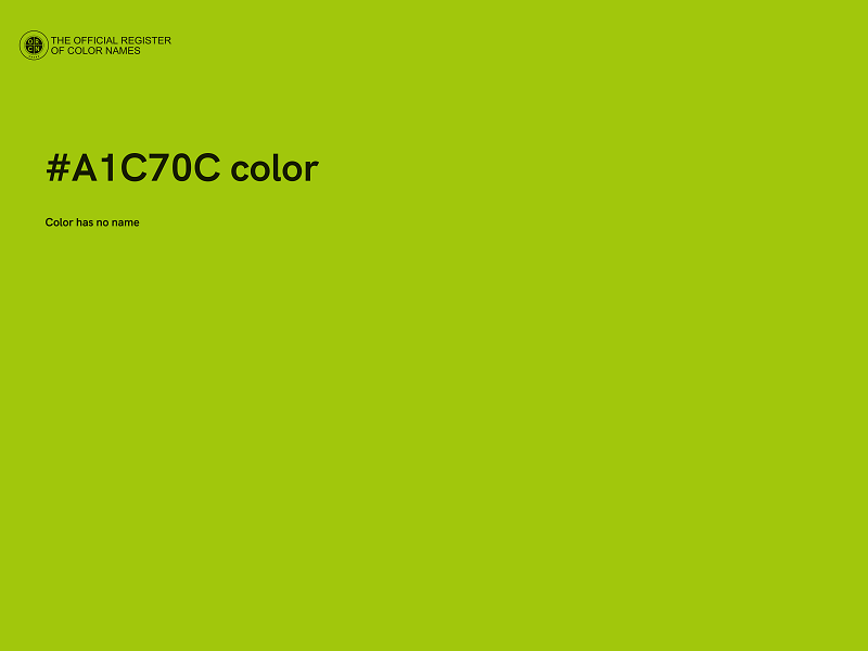 #A1C70C color image