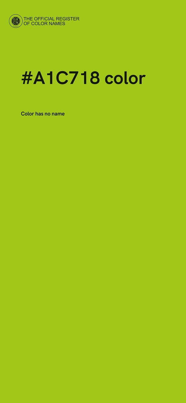 #A1C718 color image