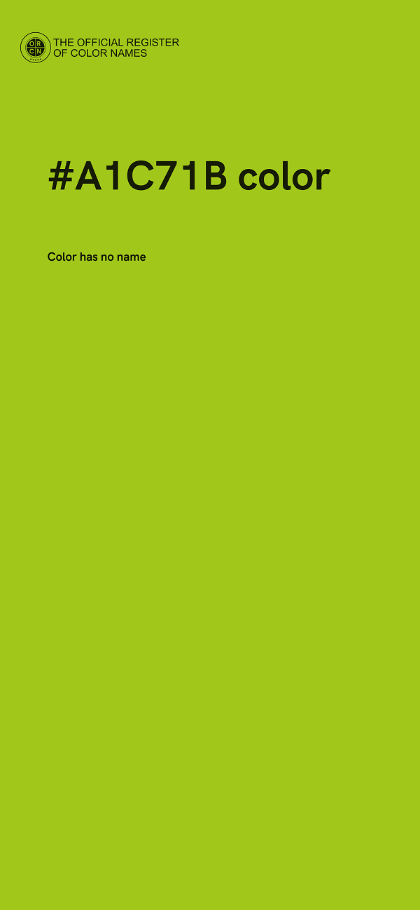 #A1C71B color image