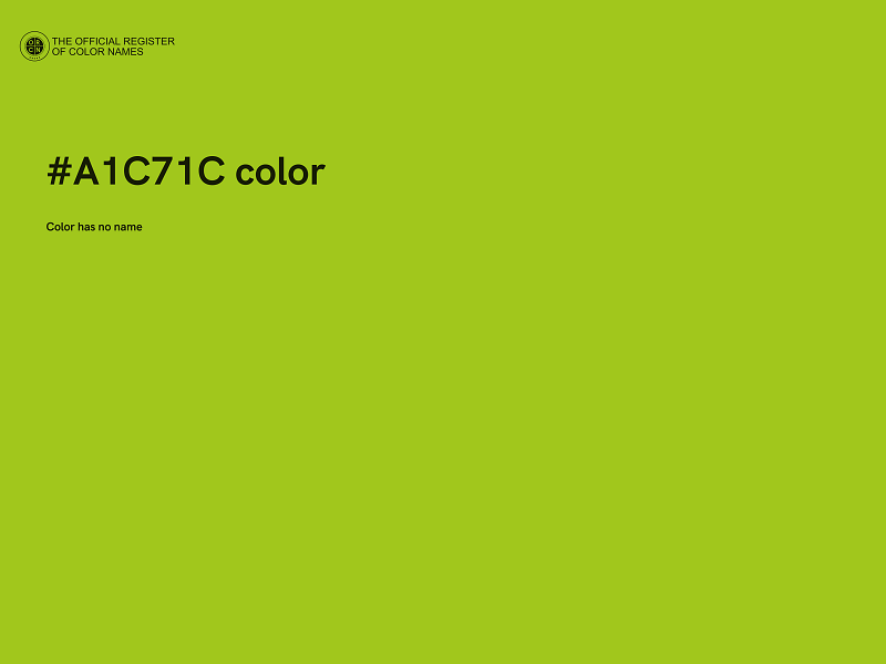 #A1C71C color image