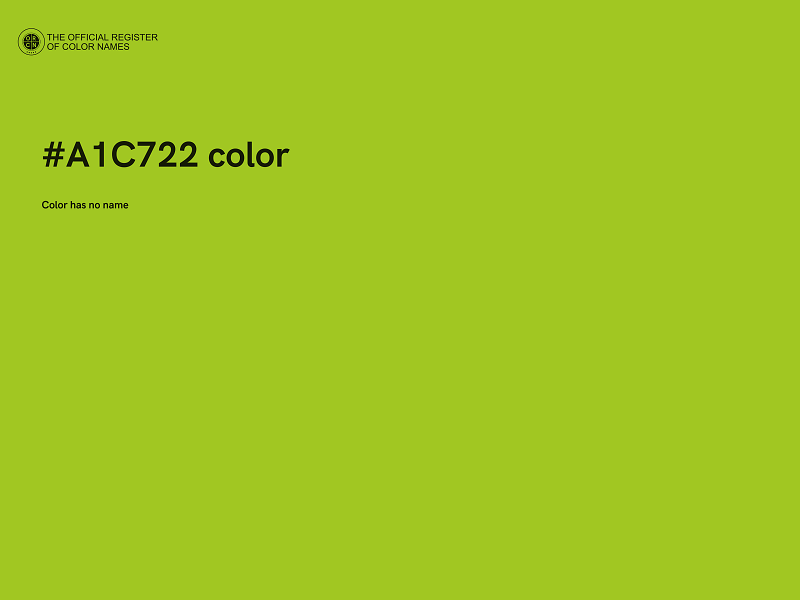 #A1C722 color image