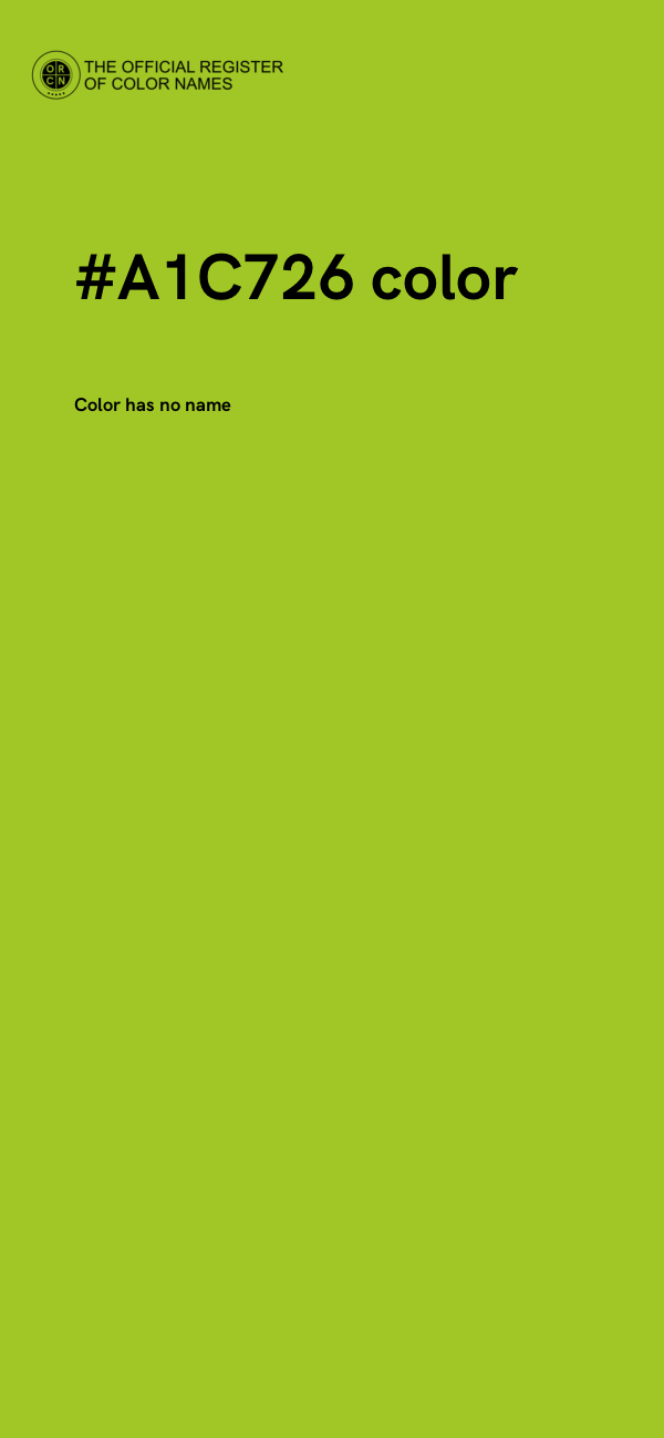 #A1C726 color image